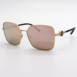 NEW VERSACE SUNGLASSES VE2227 1410/5A GOLD WOMEN EYEWEAR VE2227 14105A